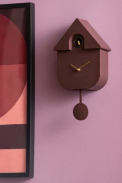 Wandklok Modern Cuckoo Oro Aardebruin