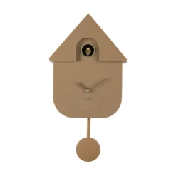 Wandklok Modern Cuckoo Oro Mokkabruin