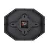 Wandklok Modern Factory Octagon Helderrood