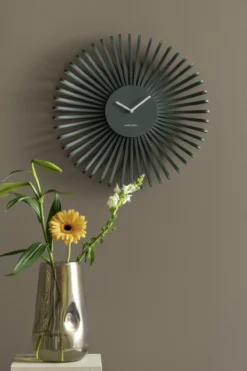 Wandklok Polo Jungle groen