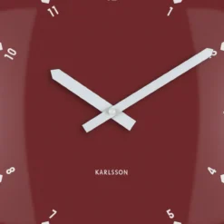 Wandklok Realista Dome Bordeaux