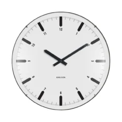 Wandklok Realista Dome Wit