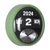 Wandklok Round Flip - Jungle groen
