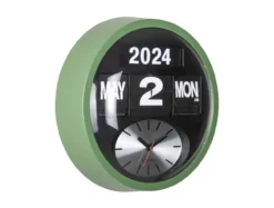 Wandklok Round Flip - Jungle groen