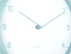 Wandklok Sencillez - Mistig blauw