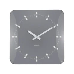 Wandklok Sucinto Dome Square Lichtgrijs