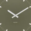 Wandklok Sucinto Dome Square Luxegroen