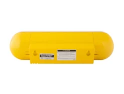 Wandklok Tube Flip - Heldergeel