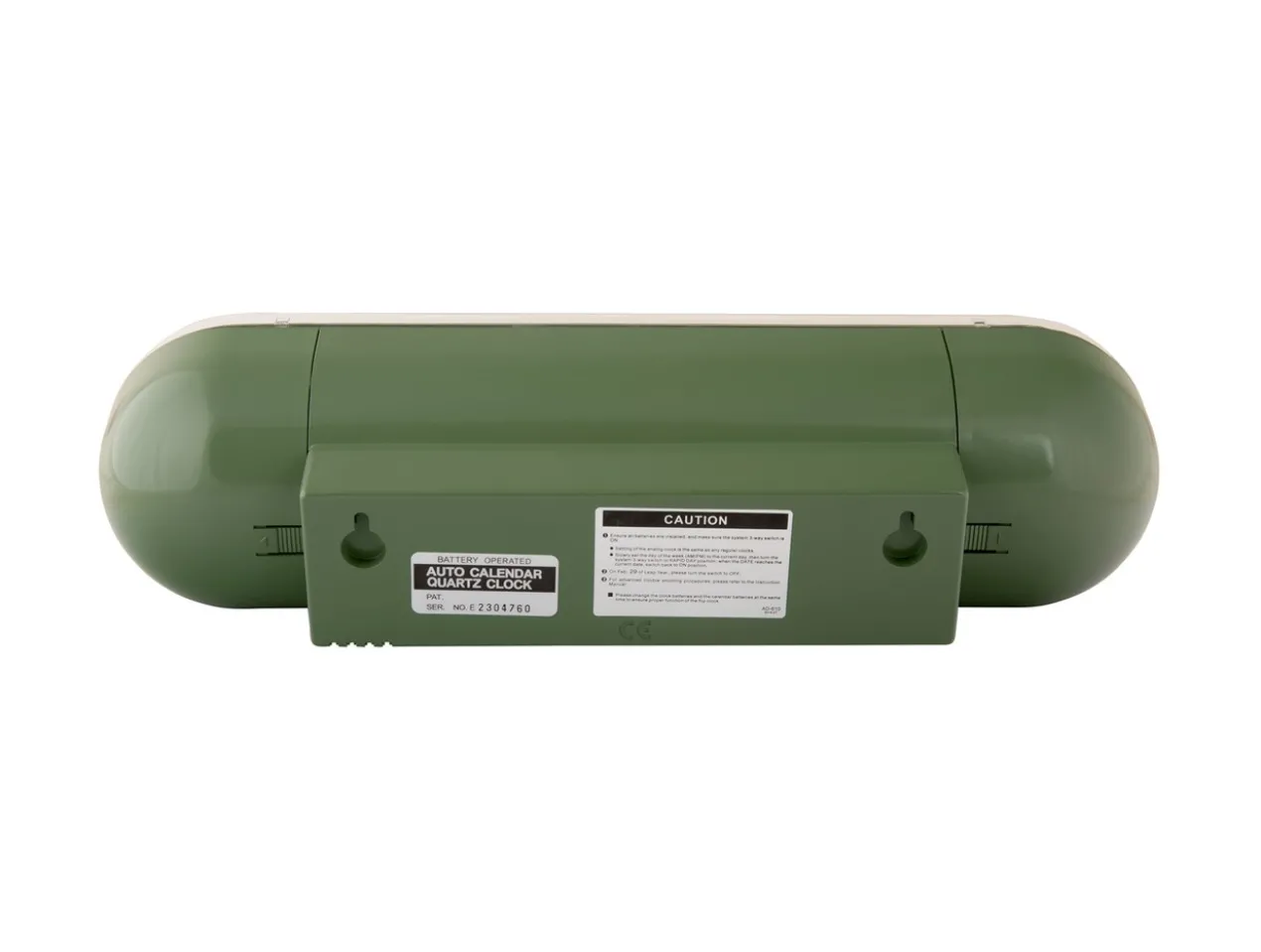 Wandklok Tube Flip - Jungle groen