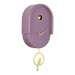 Wandklok Tweet Licht mauve