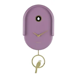 Wandklok Tweet Licht mauve