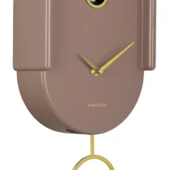 Wandklok Tweet Mokkabruin