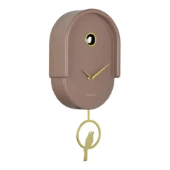 Wandklok Tweet Mokkabruin