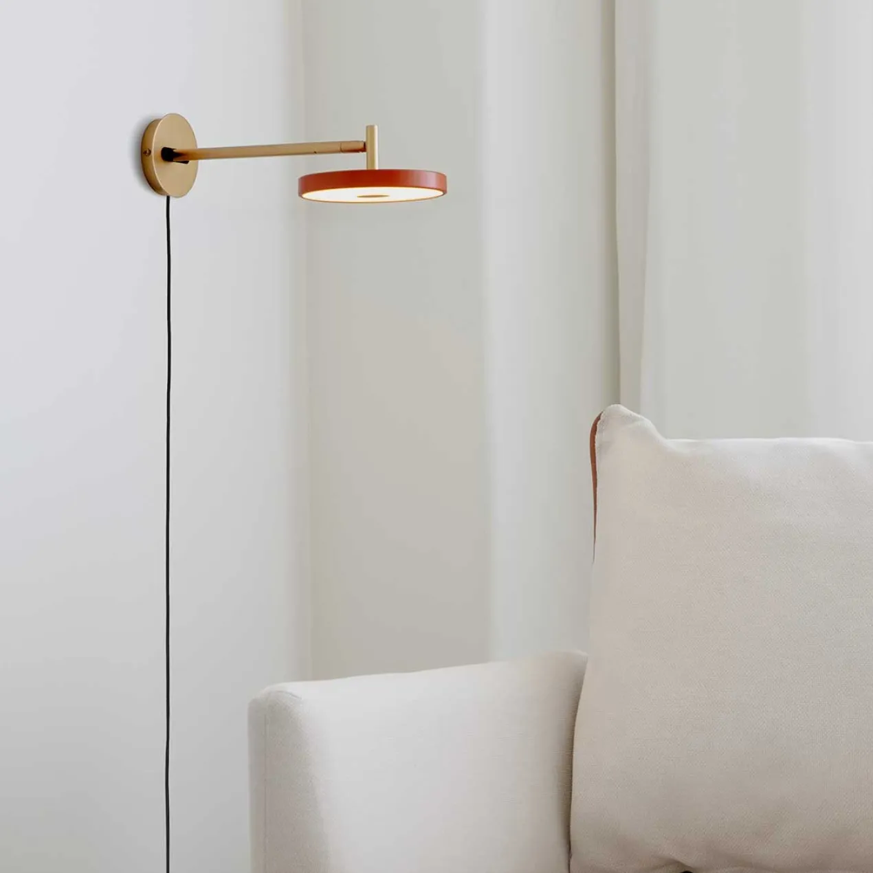 Wandlamp Asteria Long Olijf