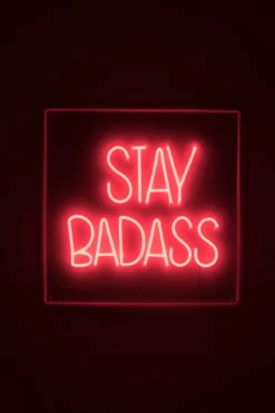 Wandlamp Badass non social sign