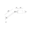 Wandlamp Bolt sidefit cord smokey black