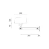 Wandlamp Bolt underfit install daybreak rose