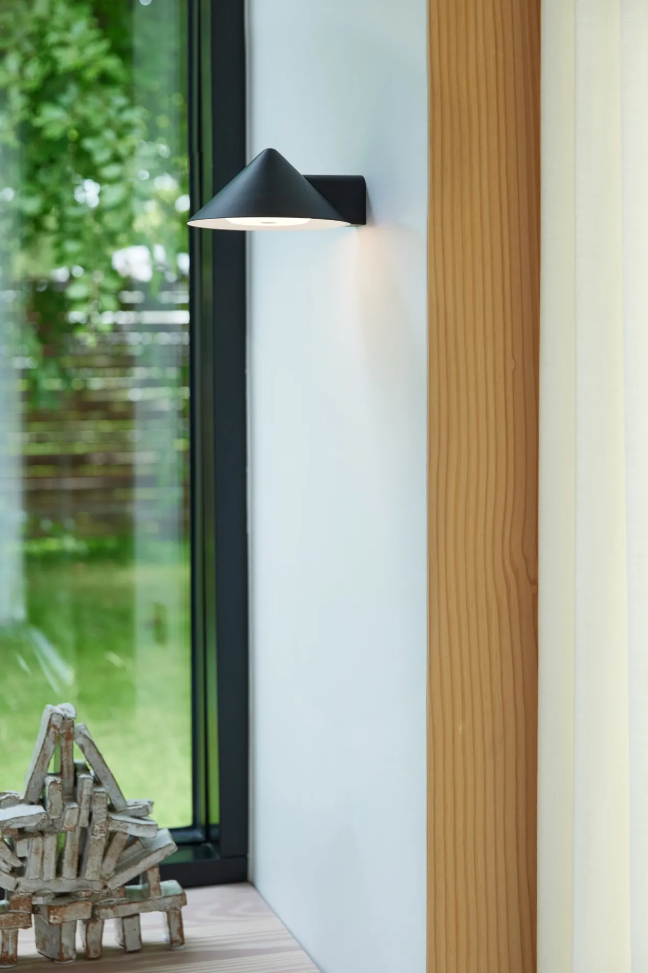 Wandlamp Grasp black