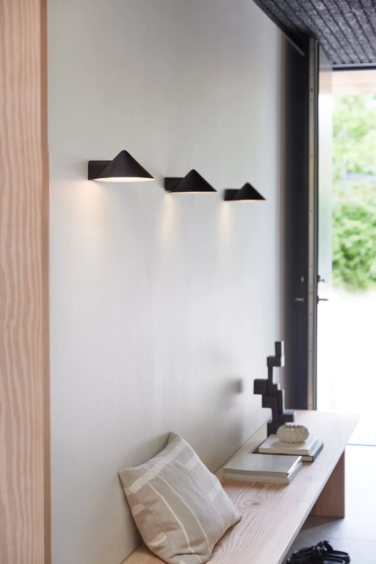 Wandlamp Grasp black