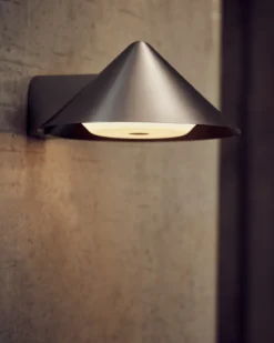 Wandlamp Grasp brushed stainless steel