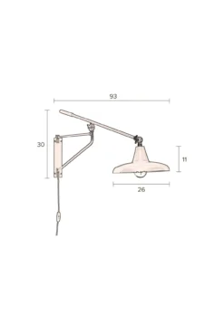 Wandlamp Hector teal