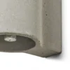 Wandlamp Tube concrete