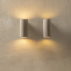 Wandlamp Tube concrete