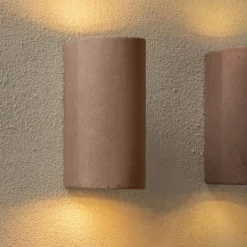 Wandlamp Tube dark red