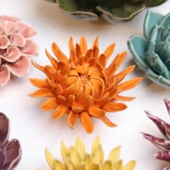 Wandornament Flower Orange Sarah Mum