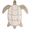Wandornament Schildpad witte schelpen/kraaltjes Medium 50cm