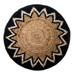 Wandornament Waterhyacint Tali zwart/naturel L