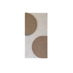 Wandpaneel Duet 40x20 cm beige/brown - set van 4