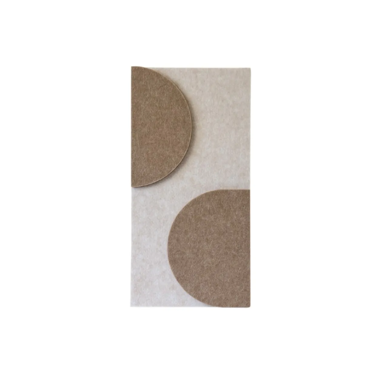 Wandpaneel Duet 40x20 cm beige/brown - set van 4