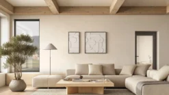 Wandpaneel Duet 40x20 cm beige - set van 4