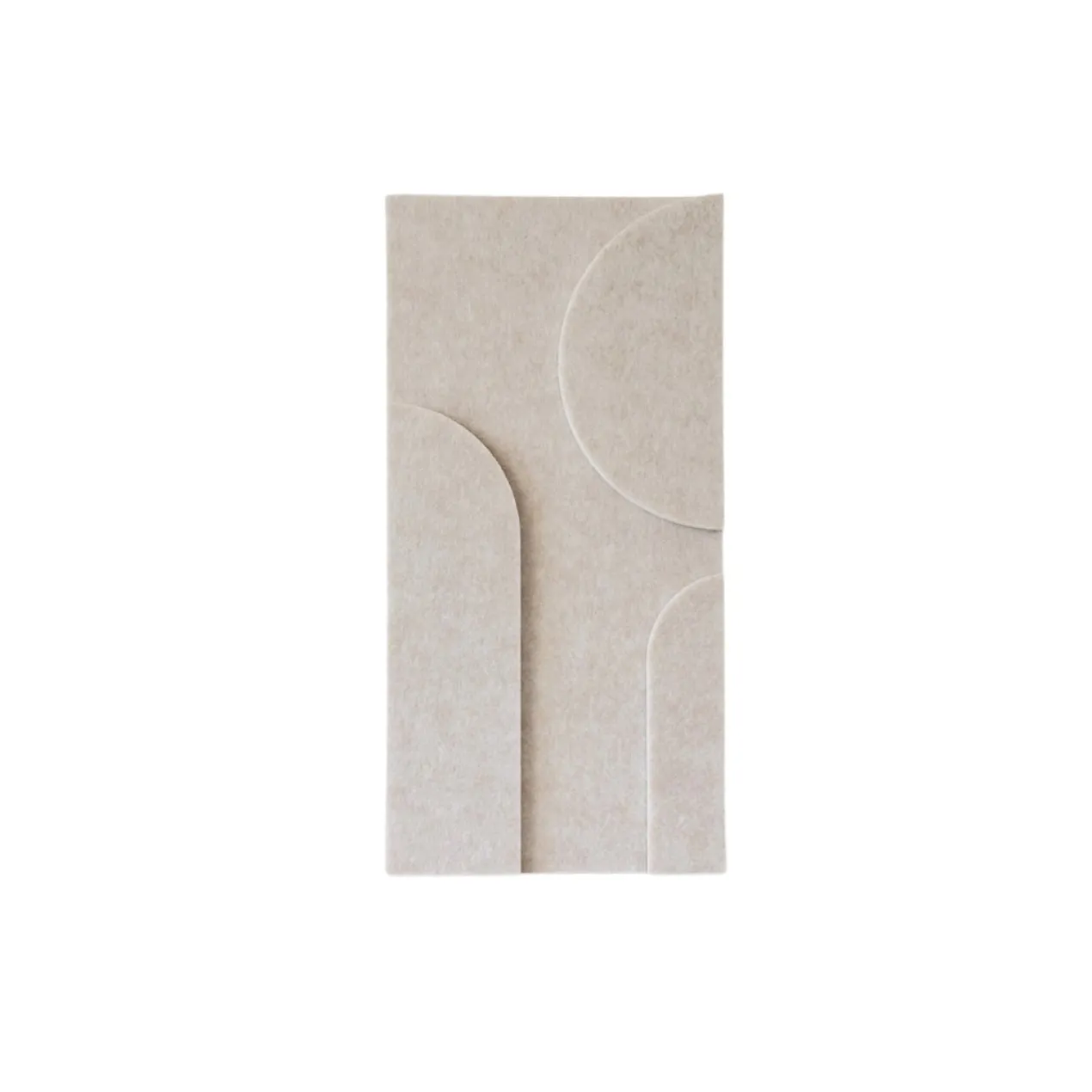 Wandpaneel Duet 40x20 cm beige - set van 4