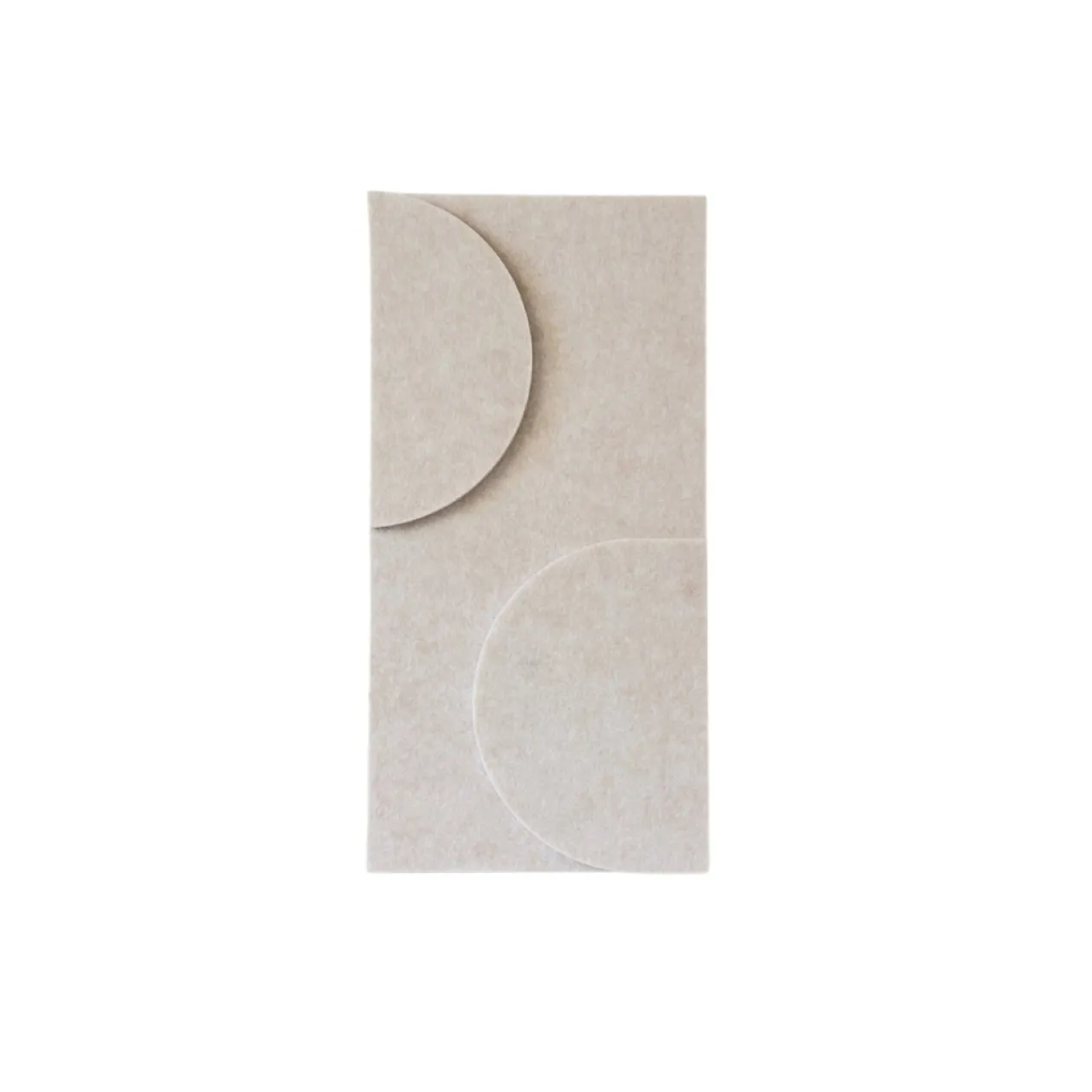 Wandpaneel Duet 40x20 cm beige - set van 4