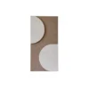 Wandpaneel Duet 40x20 cm brown/beige - set van 4