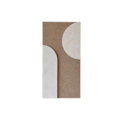 Wandpaneel Duet 40x20 cm brown/beige - set van 4