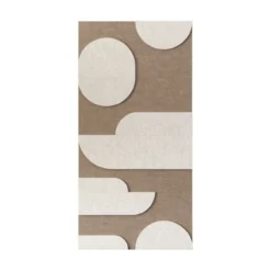 Wandpaneel Duet 40x20 cm brown/beige - set van 4