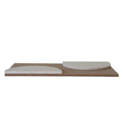 Wandpaneel Duet 40x20 cm brown/beige - set van 4