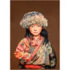 Wandpaneel geweven Tibetan Child taupe 80x120 cm
