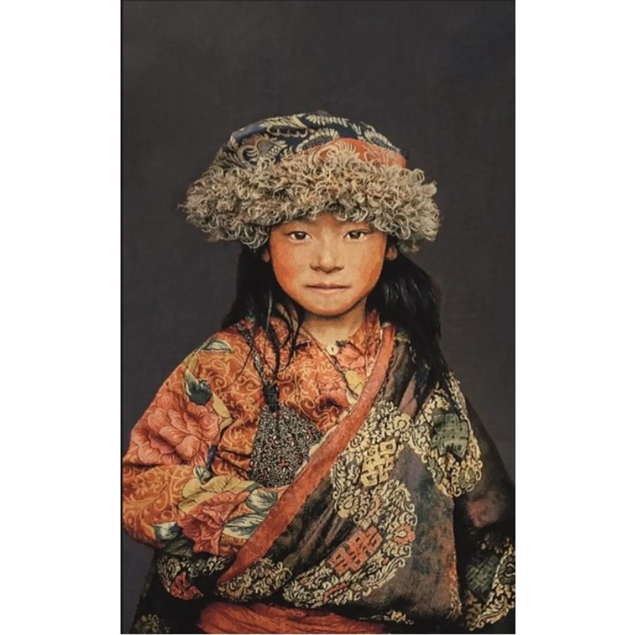 Wandpaneel geweven Tibetan Child 120x180 cm