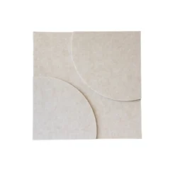 Wandpaneel Luna beige 40x40 cm set van 4