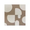 Wandpaneel Luna brown/beige 40x40 cm set van 4