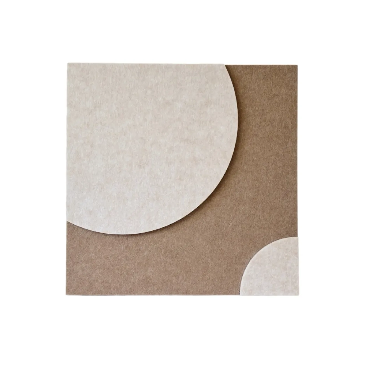 Wandpaneel Luna brown/beige 40x40 cm set van 4