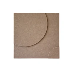 Wandpaneel Luna brown 40x40cm set van 4