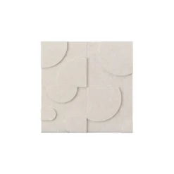 Wandpaneel Luna 20x20 cm beige - set van 4