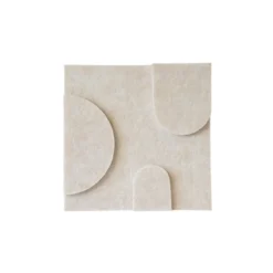 Wandpaneel Luna 20x20 cm beige - set van 4