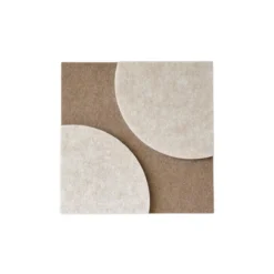 Wandpaneel Luna 20x20 cm brown/beige - set van 4