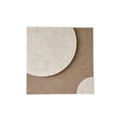 Wandpaneel Luna 20x20 cm brown/beige - set van 4